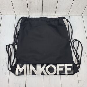 Rebecca Minkoff Small Nylon Backpack Black Drawstring Lightweight